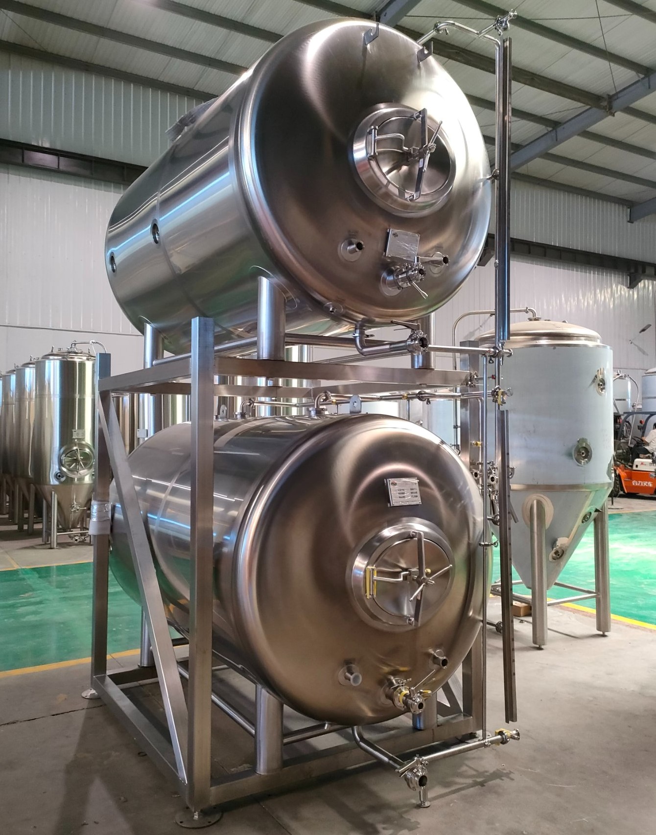 Why use brite tanks in a brewery?